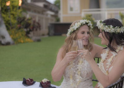 Gorgeous Brides Celebrating; Lesbian Wedding