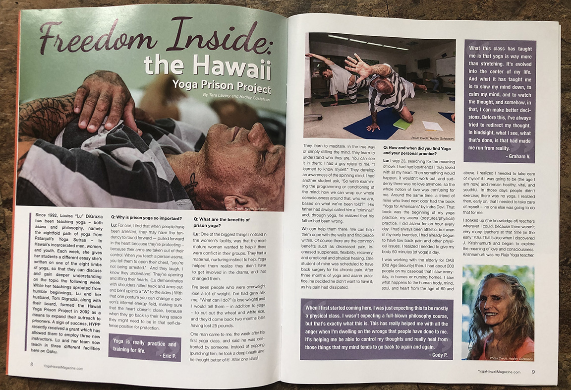 Hadley Gustafson Photojournalist Prison Yoga Hawaii