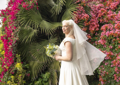 Nancy in Couture Dress photo by Hadley Gustafson; Premiere Wedding Venue