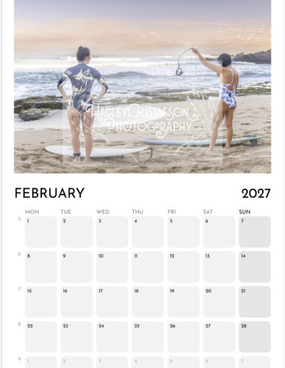 "Women in Hawai'i" 2027 Calendar Photography by Hadley Gustafson. ONE COPY ONLY.