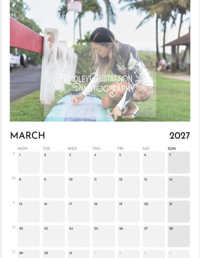 "Women in Hawai'i" 2027 Calendar Photography by Hadley Gustafson. ONE COPY ONLY.