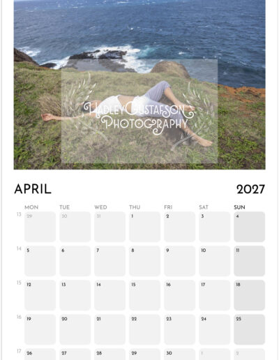 "Women in Hawai'i" 2027 Calendar Photography by Hadley Gustafson. ONE COPY ONLY.