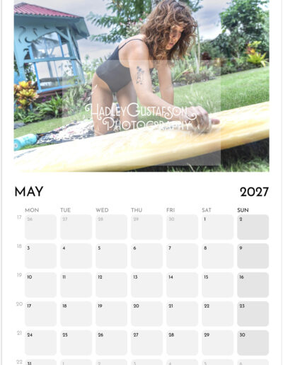 "Women in Hawai'i" 2027 Calendar Photography by Hadley Gustafson. ONE COPY ONLY.