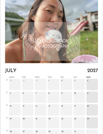 "Women in Hawai'i" 2027 Calendar Photography by Hadley Gustafson. ONE COPY ONLY.