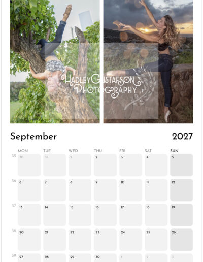 "Women in Hawai'i" 2027 Calendar Photography by Hadley Gustafson. ONE COPY ONLY.